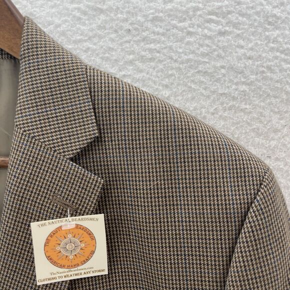 Chaps Ralph Lauren Blazer Men 46R Multicolor Polyester 2 Button Front Sport Coat - Picture 3 of 13